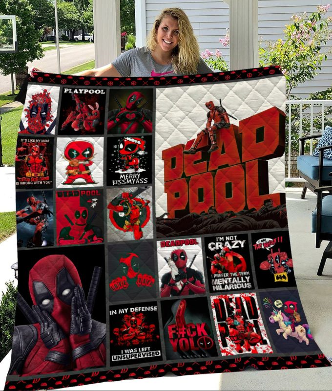 Deadpool Blanket, Deadpool 3D Sherpa Fleece, Gift For Deadpool Fans