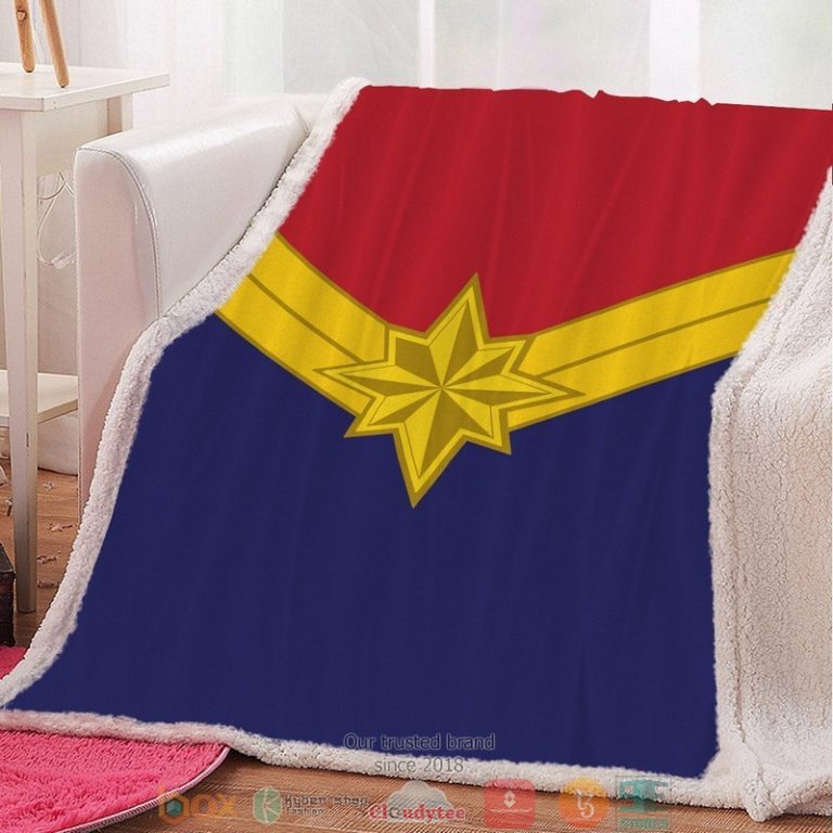 Captain Marvel Throw Blanket Hot Sale 2023