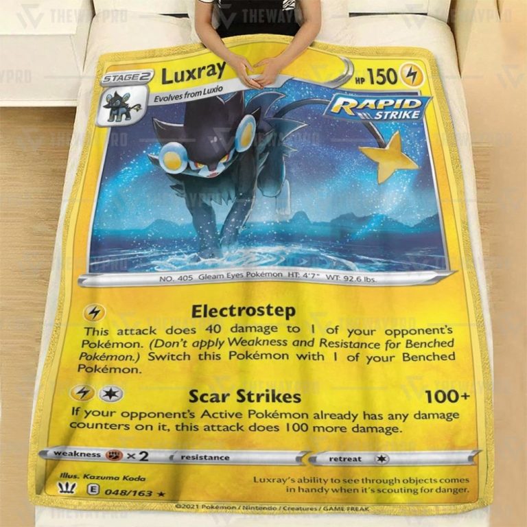 Luxray pokemon blanket hot sale 2025